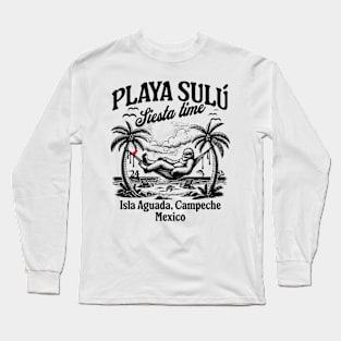 PLAYA SULU BIGFOOT SIESTA TIME '24 Paraiso Familiar Long Sleeve T-Shirt